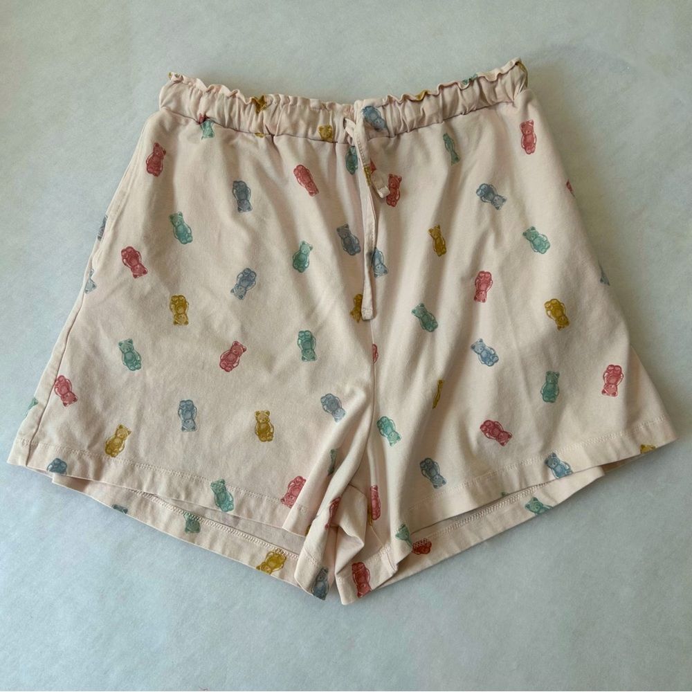 Gelato Pique Chewy Bear Gummy Bears Shorts Drawstring Elastic Pink OSFM
